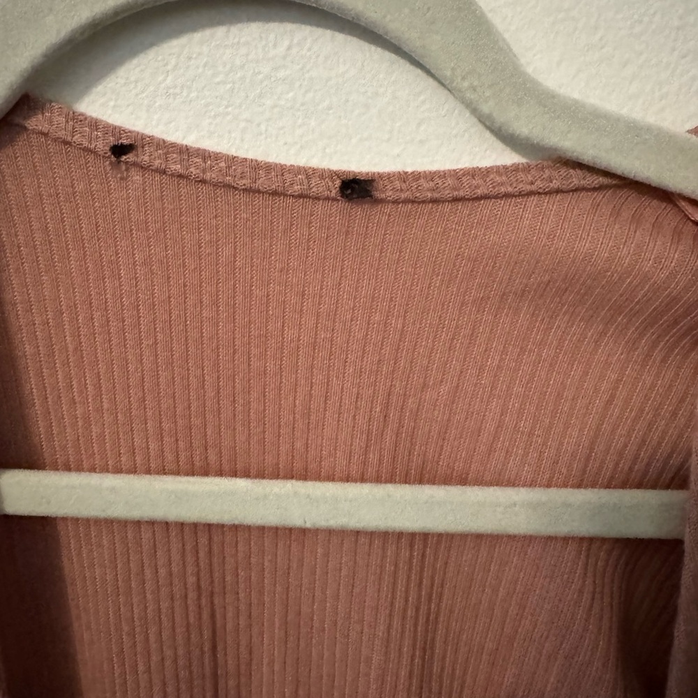 Blush Ribbed Cardigan